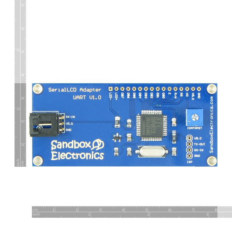 UART/SCI Serial LCD Adapter with 1602 LCD for Arduino  