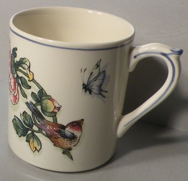 NEW Coffee Mug Loiseau Poete Pattern From GIEN  