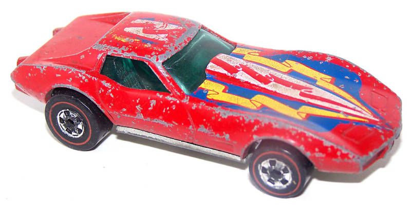 Hot Wheels Redline 1976 Corvette Stingray Red /C  