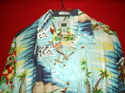 XL MICHAEL AUSTIN MENS 100% COTTON BEACH PRINT SHORT SLEEVE HAWAIIAN 