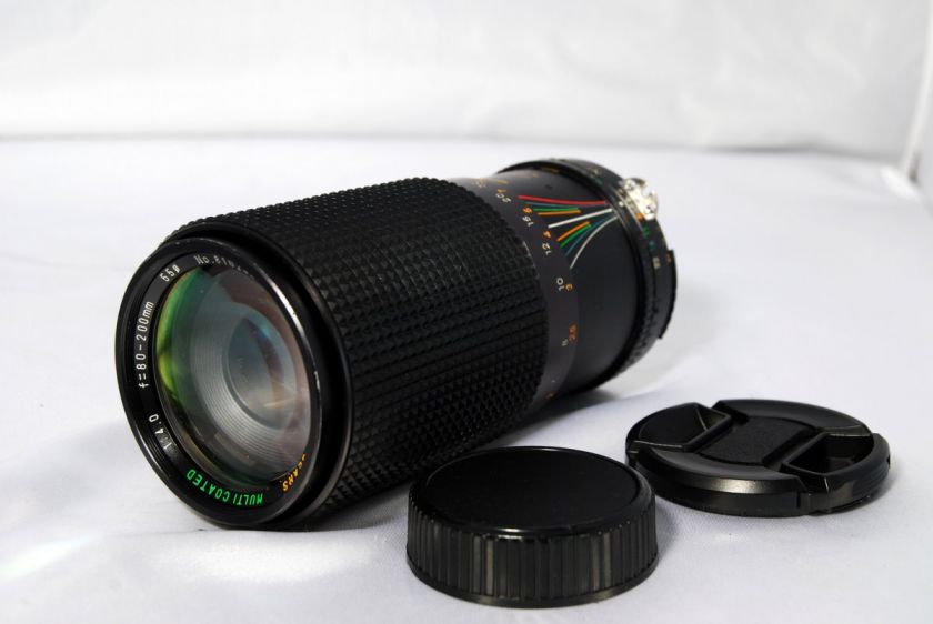 Nikon  80 200mm f4 lensAI manual focus zoom for FE FM FM10  