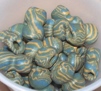 PORCELAIN DESIGNER FOCAL BEADS   25 PIECES 10 1057  