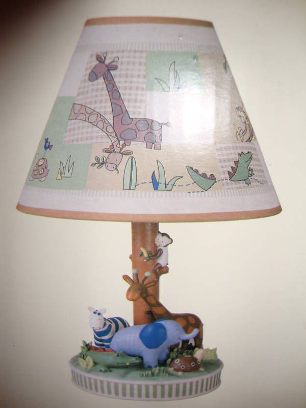 KIDSLINE~ZANZIBAR ANIMALS~LAMP BASE & SHADE~ NEW~  