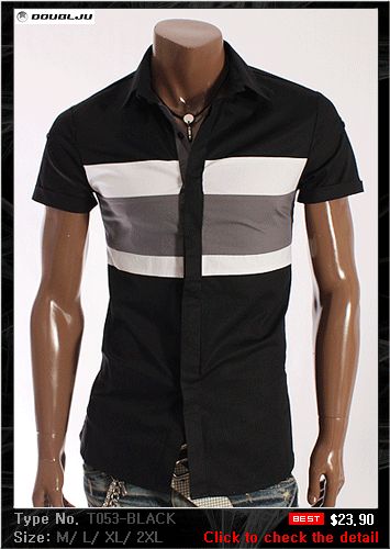 Doublju1 Mens Shortsleev​e Casual Shirts Collection  