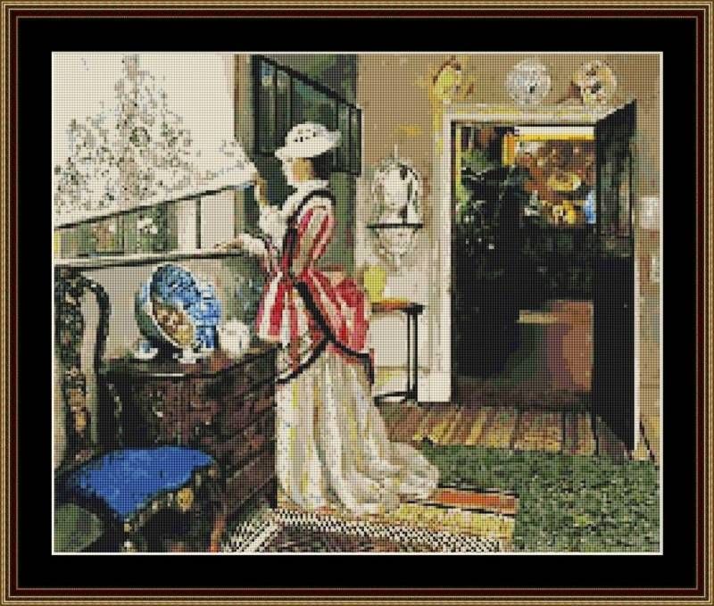   SCENE 15~counted cross stitch pattern #1223~PEOPLE Chart  