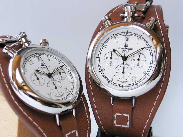 German Aeromatic RETRO Aviator CHRONOGRAPH A1236  