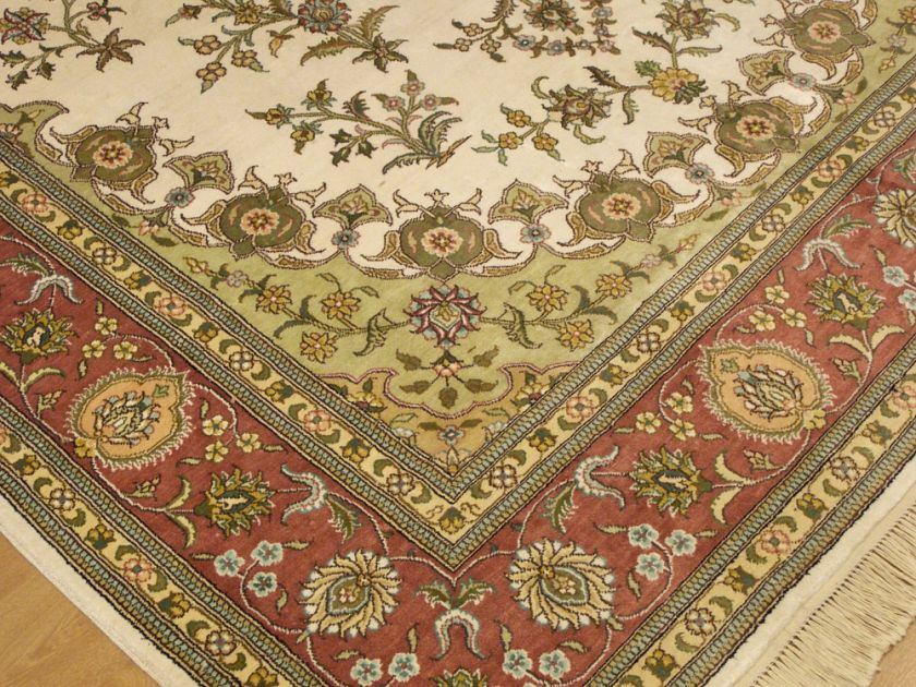 6x9 Handmade Oriental Carpet Persian Isfahan Silk Rug  