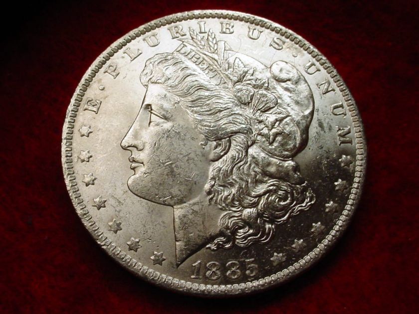 1885 O MORGAN DOLLAR GEM BU COIN #8  