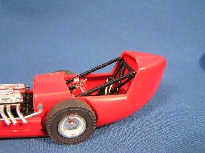 Vintage 1960s Built Up Red Dragster Car Model Kit  