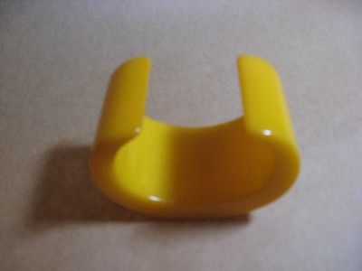 AWESOME MOD VINTAGE HEAVY PLASTIC BAKELITE CUFF EGG YOLK NR  