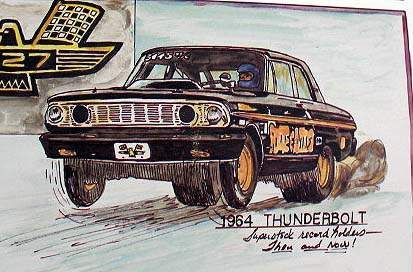 1964 lightweight galaxie 1965 a fx mustang 1964 a fx comet poster 