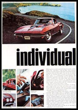 1967 Corvette Sting Ray Dealer Sales Brochure, Vette GM MINT 67  