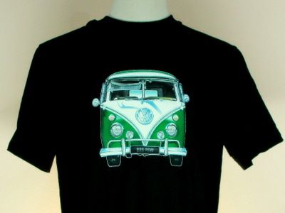 VW 88BPSW GREEN splittie KOMBI T Shirt VWG034B VWG034W  