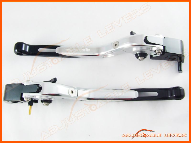 04 08 Aprilia RSV MILLE/R B Folding Levers Aprilia Logo  