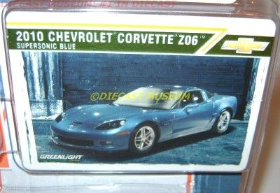 2010 CORVETTE Z06 GREENLIGHT GREEN MACHINE CARD 2011  