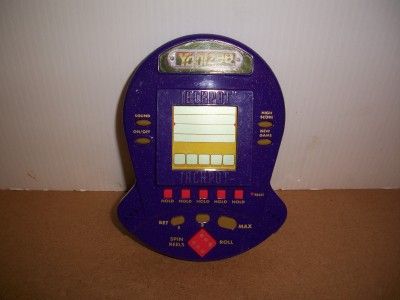 HANDHELD GAME, YAHTZEE, YAHTZEE JACKPOT, HASBRO, COLLECTIBLE,   2 in 1 