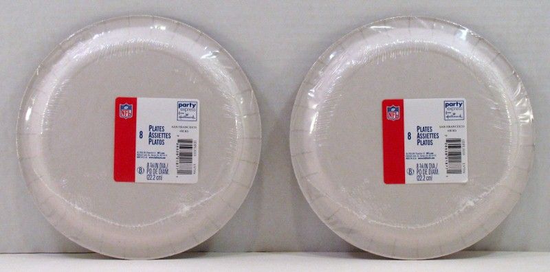 San Francisco 49ers NFL Playoffs Party 16 Paper Dinner Plates Luncheon 