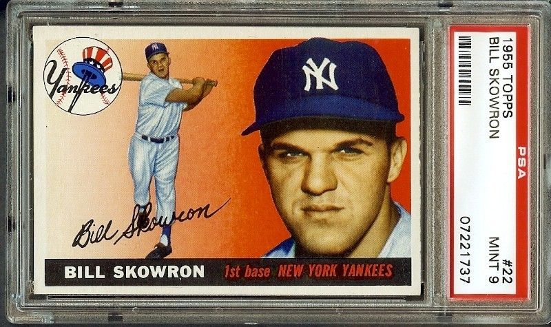   22 BILL SKOWRON PSA 9 MINT YANKEES MOOSE NEW YORK BASEBALL  