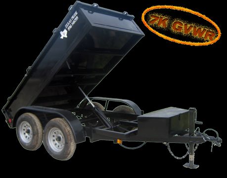 NEW 2011 TEXAS PRIDE 5x10 DUMP TRAILER, 7K GVWR  