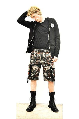 BALMAIN HOMME 100%AUTH. biker short, small $899 punk  