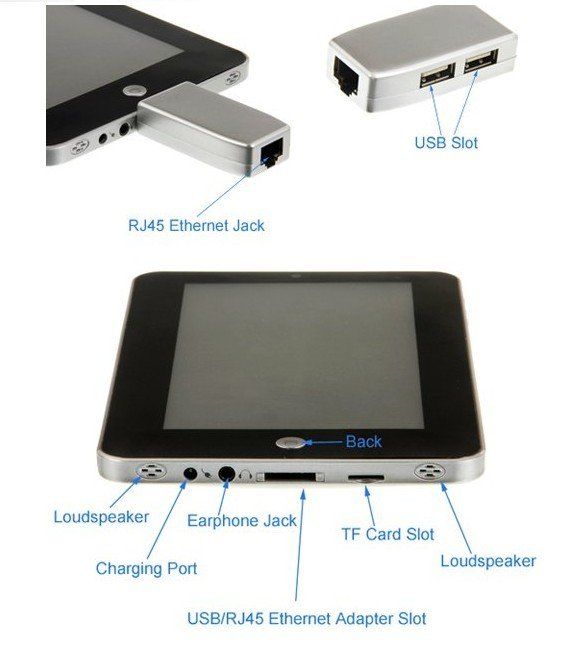 Epad Android 2.2 VIA 8650 RAM 256, 2G Camera, 3GWIFI  