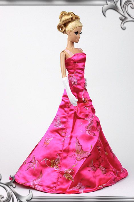 D2766 BN Pink Handmade Evening Dress for Barbie FR Silkstone FR2 G 