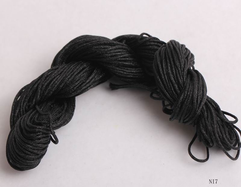 27M 1mm Nylon Rattail Chinese Knot bracelet necklace jewelry Charm 