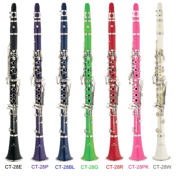 NEW CECILIO 2Series Bb CLARINET ~6 Colors w Nickel Keys  