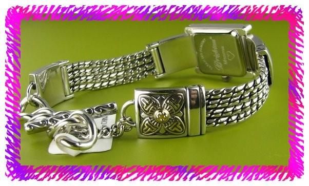 BRIGHTON Silver 2 Tones MONROE WATCH Tin NWTag  