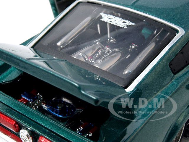 1967 FORD MUSTANG GT GREEN DIECAST MODEL 124 CUSTOM  