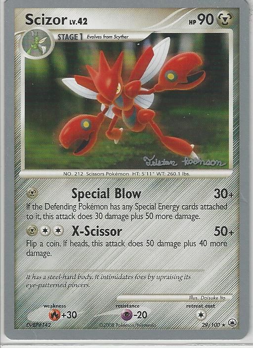 Scizor 29/100 2008 Pokemon WC Promo Card Mint  