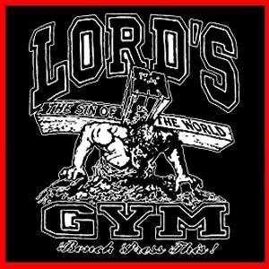 LORDS GYM Workout Fitness Barbell Bodybuilding T SHIRT  