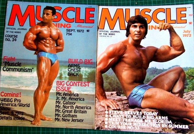 Muscle Training 5 x issues from 1969 to 1972 Weight Lifting 