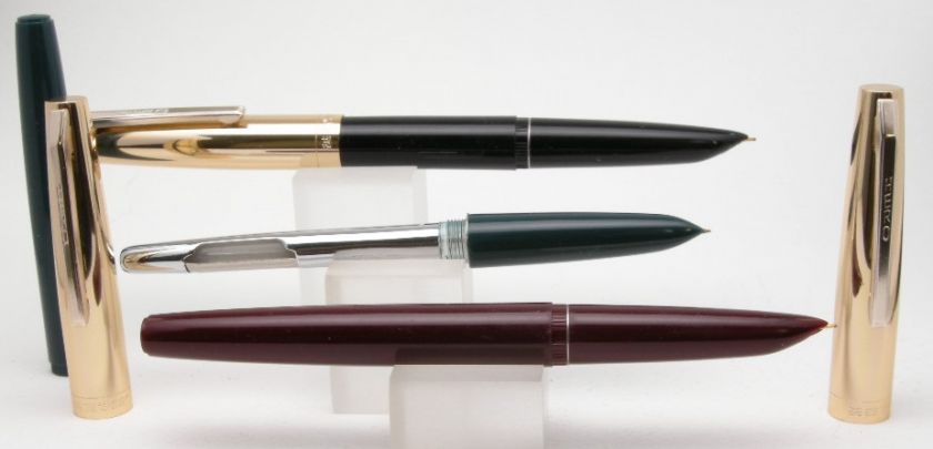 Hero 332 Gold Cap Fountain Pens   Red, Green, Black  