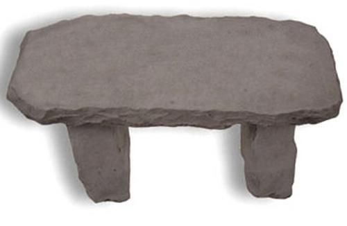 Small Plain Bench   Straight   Stone Garden Bench   