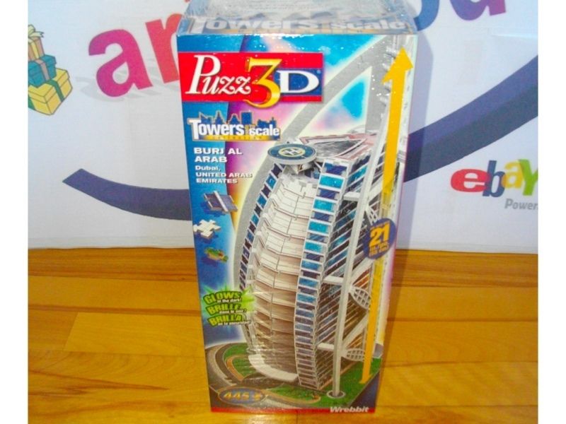 BURJ AL ARAB DUBAI Puzz 3d Puzzle SEALED NEW puzz3d WREBBIT RETIRED 