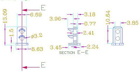 pcs HO OO scale 3mm LEDs made Dwarf Signals 2 aspects  