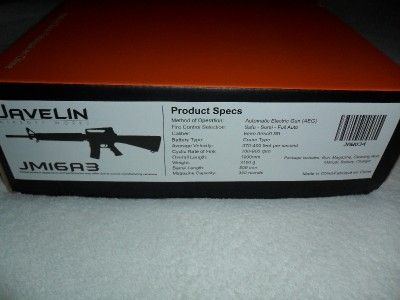 Javelin Full Metal Type 034 M16 A3 Airsoft AEG Rifle  