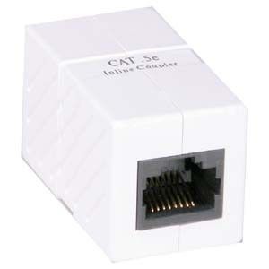 Cat.5E RJ45 Inline Coupler White  