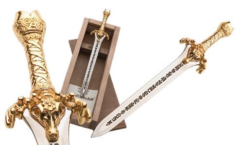 Miniature Father Sword of Conan   Gold   Marto  