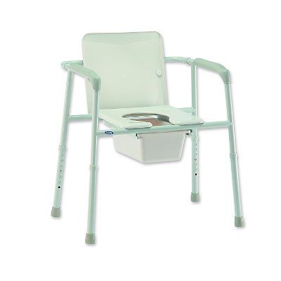 450 lb. Capacity Heavy Duty Wide Steel Bedside Commode  