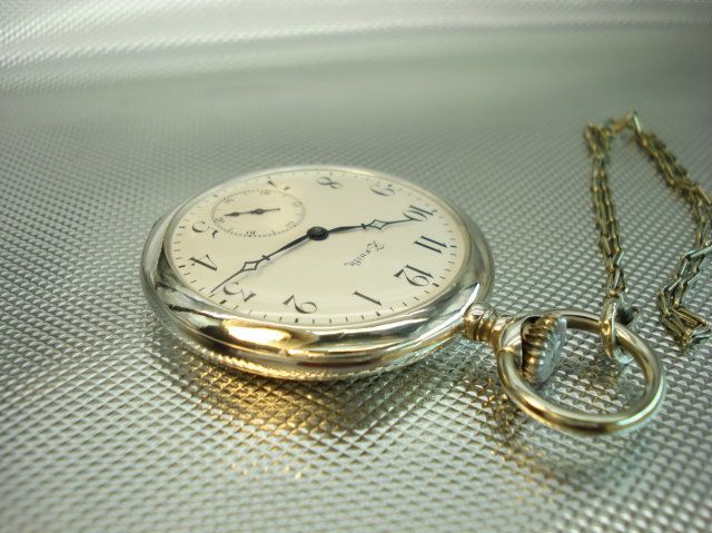 ZENITH ANTIQUE SILVER POCKET WATCH STUNNING 0.800  