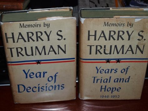 Harry Truman SIGNED 1st EDITION 2 Vol Set JIMMMY HOFFA  