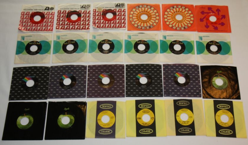 ROCK 45 RPM LOT 815 Records ROLLING STONES Rick Nelson ELTON JOHN ELO 