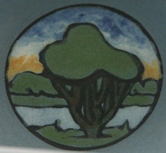 PAUL REVERE SEG 6 CEREAL BOWL AM STYLIZED LANDSCAPE  