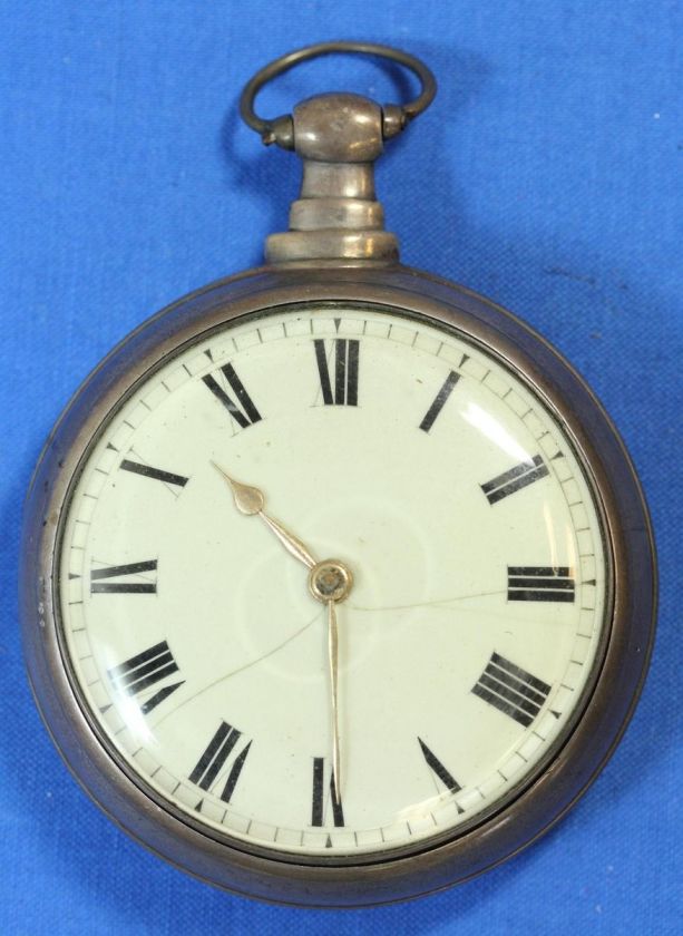   1800s Open Face Key Wind Antique Pocket Watch     