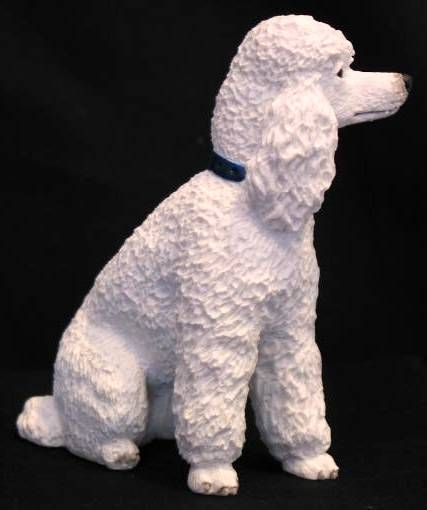 ENESCO WHITE POODLE DOG FIGURINE NEW IN BOX RETIRED  