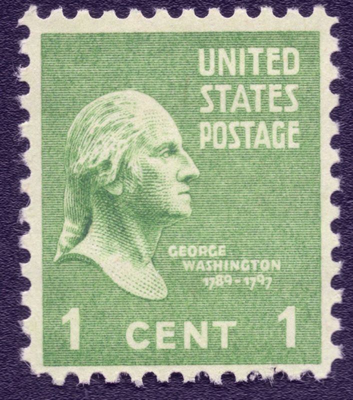 US 804 Mint Never Hinged 1 Cent George Washington  