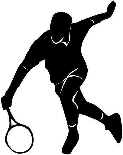 Tennis Volley Vinyl Decal Car Truck Window Sticker  