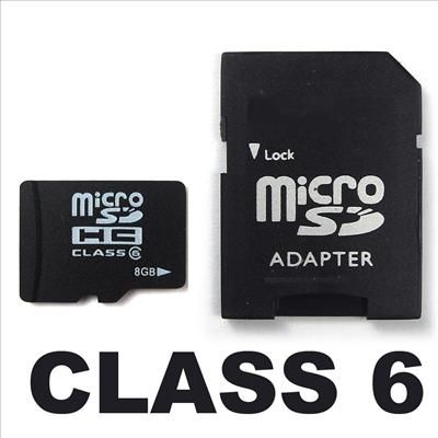 8GB Class 6 Micro SD HC SDHC MicroSD Memory Card 8 G GB  